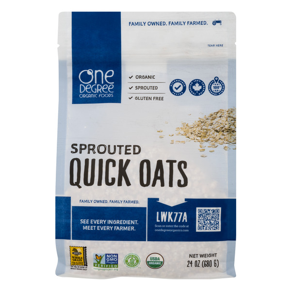 Save on One Degree Organic Foods Sprouted Quick Oats Gluten Free Order