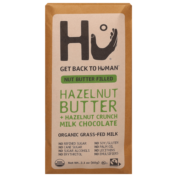 Save on Hu Organic Hazelnut Butter + Hazelnut Crunch Milk Chocolate