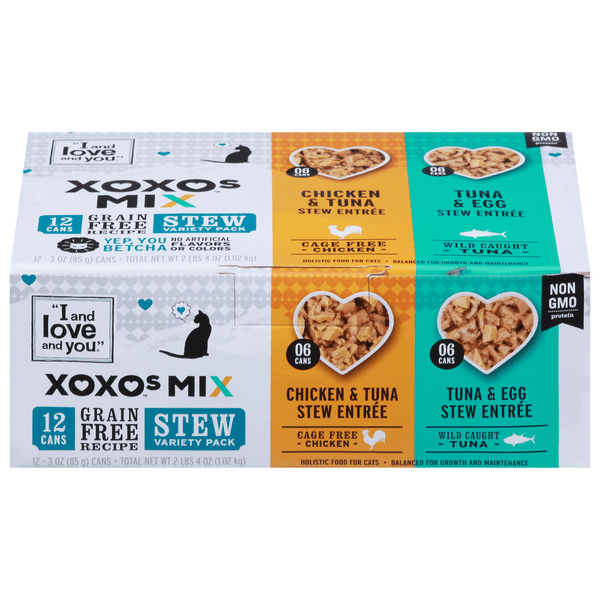 Save on I and Love and You XOXOs Mix Wet Cat Food Stew Variety Pack