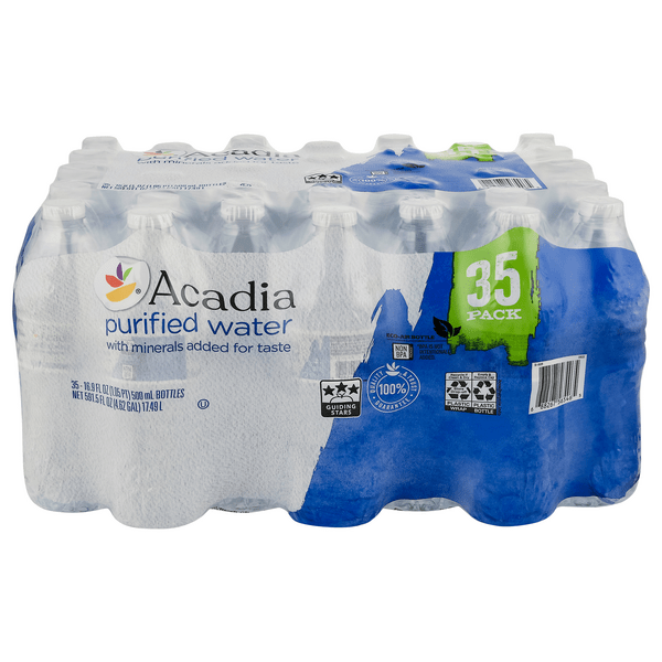 Save on Our Brand Acadia Purified Drinking Water with Minerals 35 pk