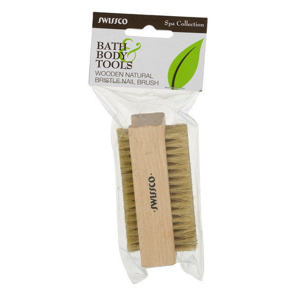 Save on Swissco Spa Collection Wooden Natural Bristle Nail Brush Order Online Delivery Giant