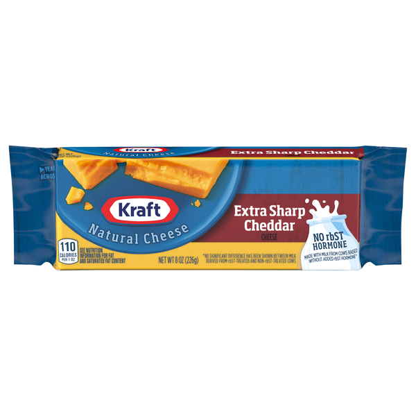 Save on Kraft Natural Extra Sharp Cheddar Cheese Block Order Online Delivery Food Lion