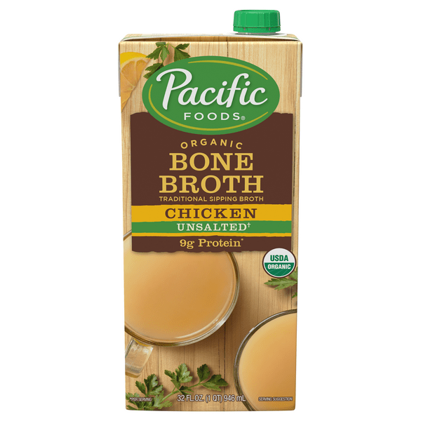 Save on Pacific Foods Bone Broth Chicken Unsalted Organic Order Online