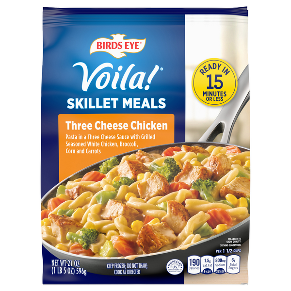 Save on Birds Eye Voila! Skillet Meals Three Cheese Chicken Order