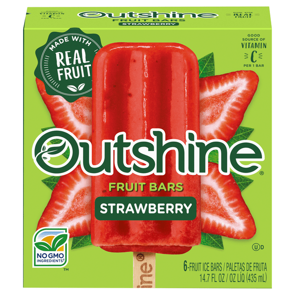 Save on Outshine Fruit Bars Strawberry 6 ct Order Online Delivery GIANT