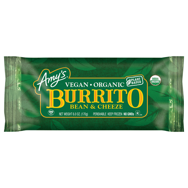 Save on Amy's Burrito Bean & Cheeze Vegan Organic Order Online Delivery Giant