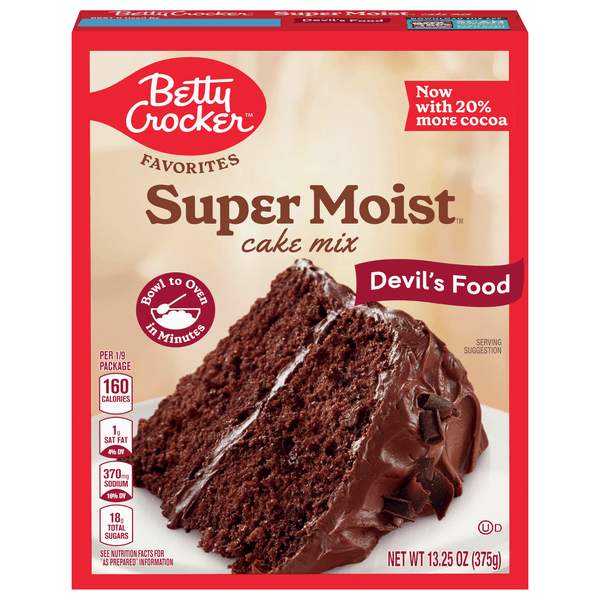 Save on Betty Crocker Super Moist Cake Mix Devil's Food Order Online
