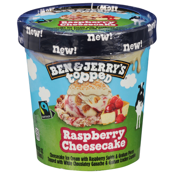Save on Ben & Jerry's Ice Cream Topped Raspberry Cheesecake Order
