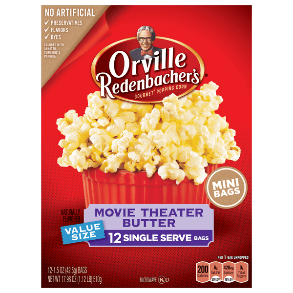 Save on Orville Redenbacher's Microwave Popcorn Movie Theater Butter