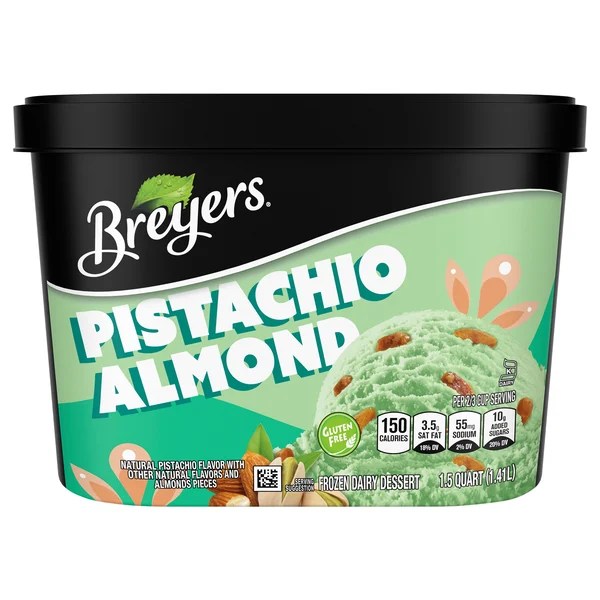 Save on Breyers Pistachio Almond Frozen Dairy Dessert Order Online