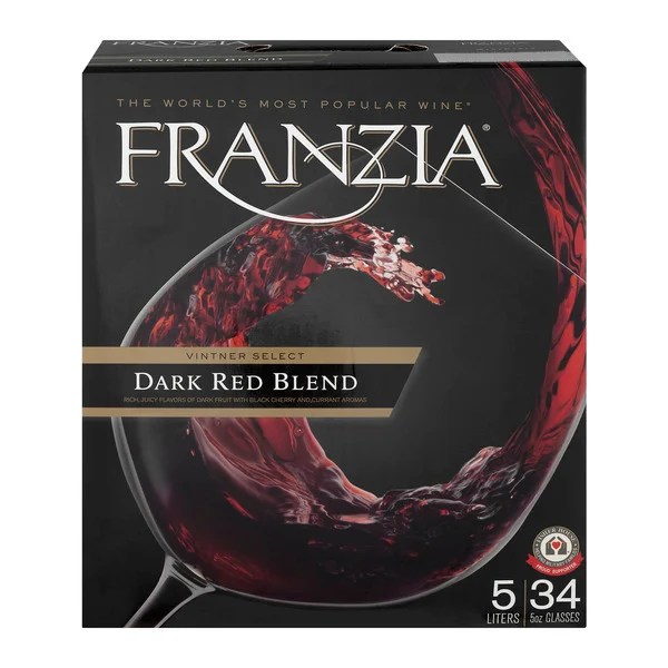 Save on Franzia Vintner Select Dark Red Blend Wine Box Order Online