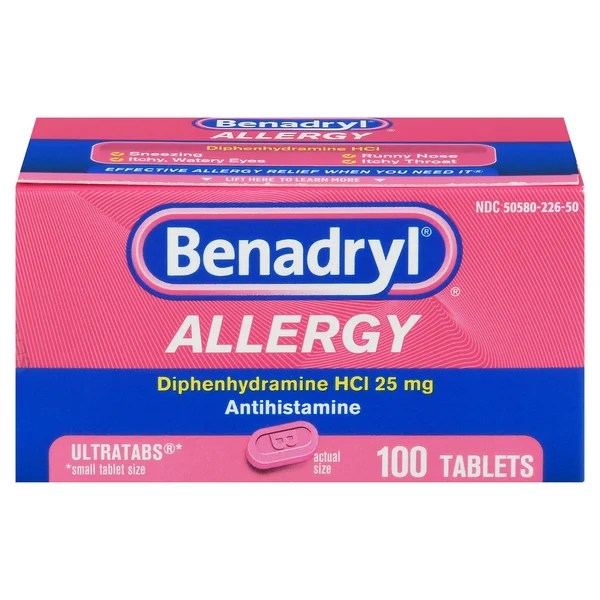 Save on Benadryl Allergy Relief Antihistamine Tablets Order Online