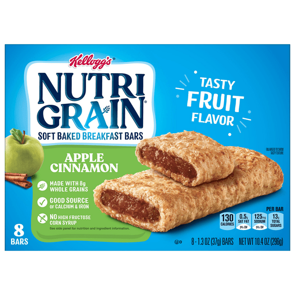 Save on NutriGrain Soft Baked Breakfast Bar Apple Cinnamon 8 ct