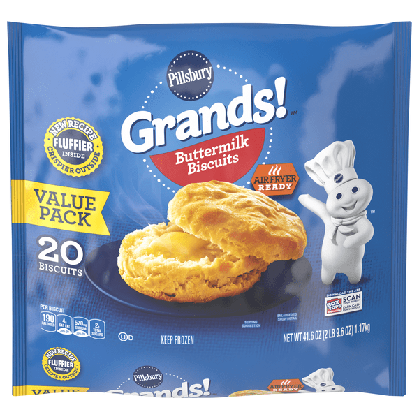 Save on Pillsbury Grands! Buttermilk Biscuits Value Pack 20 CT Order