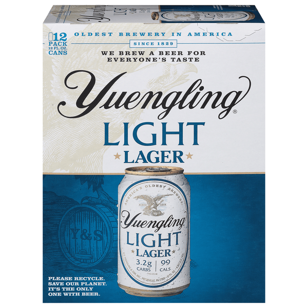 Save on Yuengling Light Lager Beer 12 pk Order Online Delivery Stop & Shop