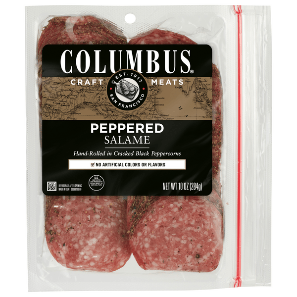 Save on Columbus Peppered Salame Sliced Order Online Delivery GIANT