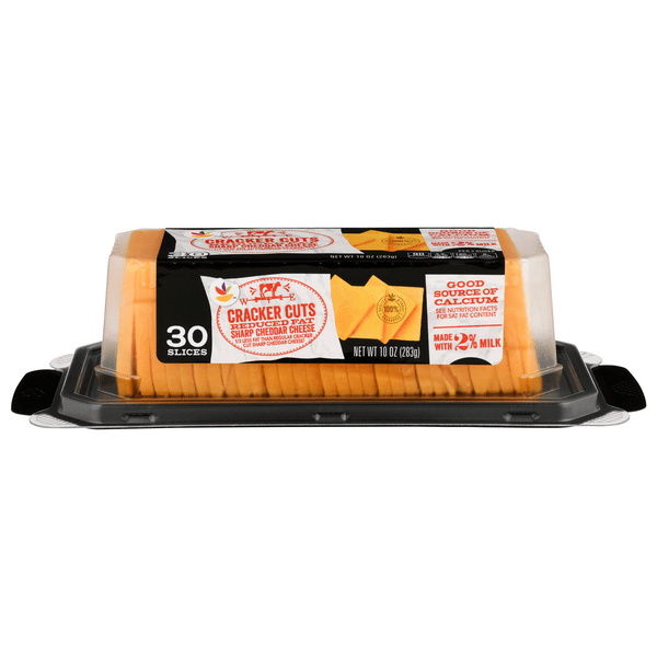 Save on Giant Cracker Cuts Reduced Fat Sharp Cheddar Cheese Slices 30