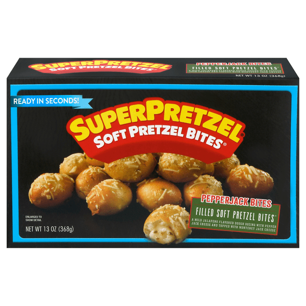 Save on SuperPretzel Soft Pretzel Bites Pepperjack Bites Order Online Delivery MARTIN'S