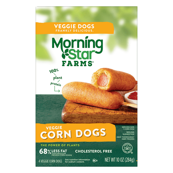 Save on MorningStar Farms Veggie Corn Dogs Plant Protein 4 ct Frozen