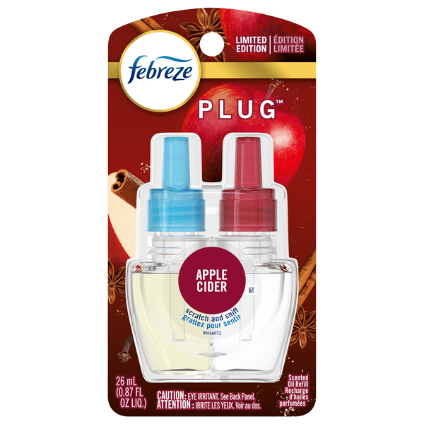 Save on Febreze Plug Scented Oil Refill Apple Cider Limited Edition Order Online Delivery MARTIN'S