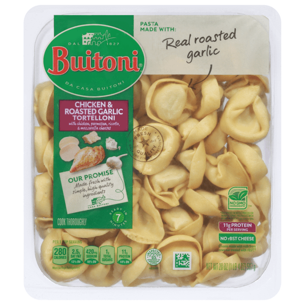 Save on Buitoni Tortelloni Pasta Chicken & Roasted Garlic Fresh Order
