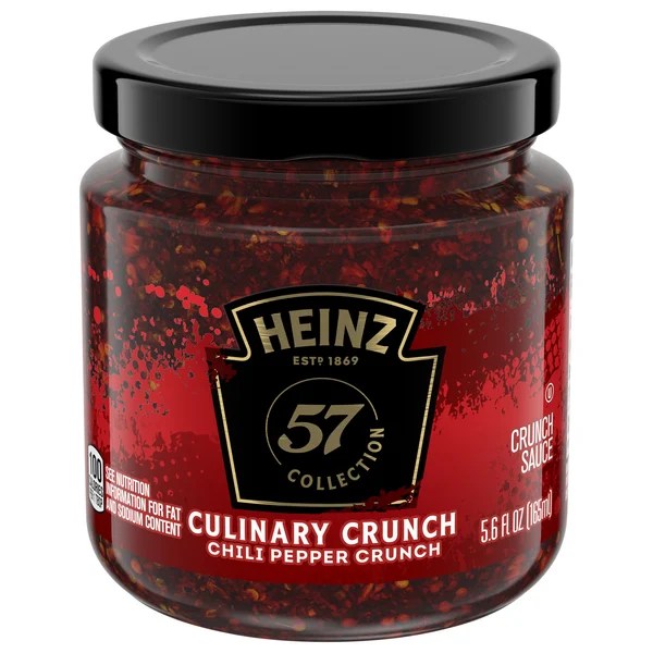 Save on Heinz 57 Collection Culinary Crunch Chili Pepper Crunch Sauce