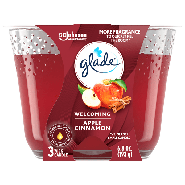 Save on Glade Apple Cinnamon 3 Wick Candle Order Online