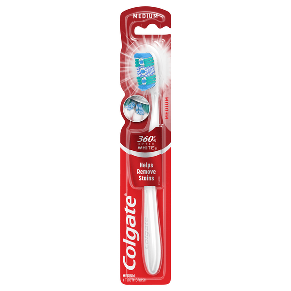 Save on Colgate 360 Degree Optic White Toothbrush Medium 48 Order