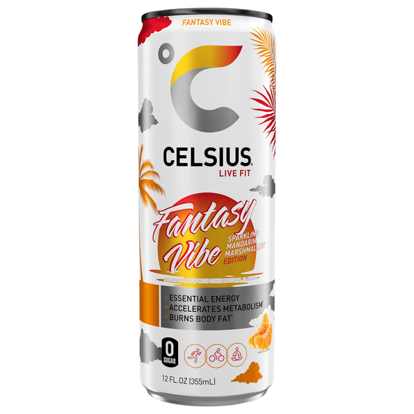 Save on Celsius Live Fit Sparkling Fantasy Vibe Energy Drink Order