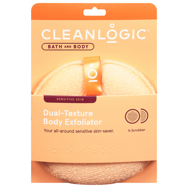Save on Cleanlogic Sensitive Skin DualTexture Body Exfoliator Order