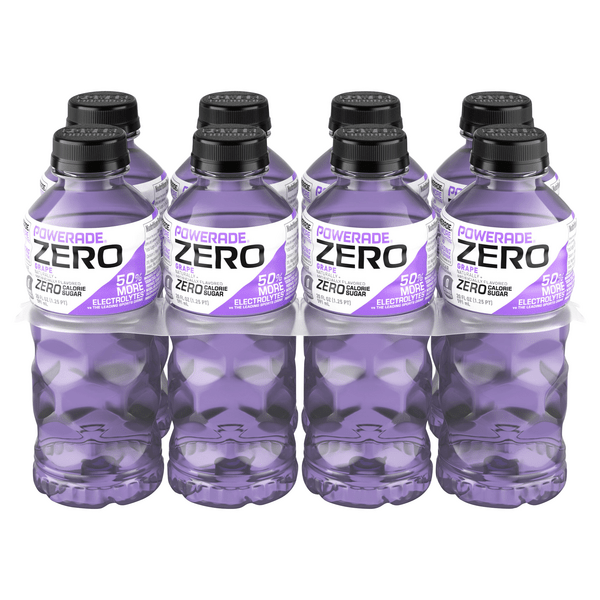 Save on POWERADE Zero Sugar Sports Drink Grape 8 pk Order Online Delivery MARTIN'S