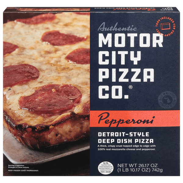 Save on Motor City Pizza Co. Detroit Style Deep Dish Pan Pizza Pepperoni Order Online Delivery