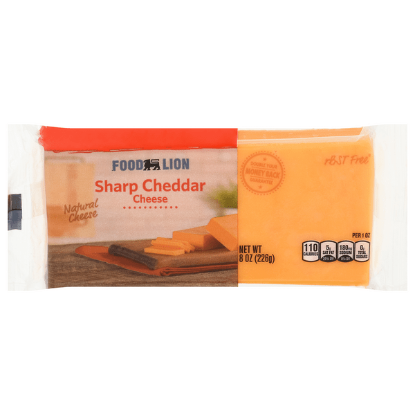 Save on Food Lion Cheddar Cheese Sharp Chunk Natural Order Online