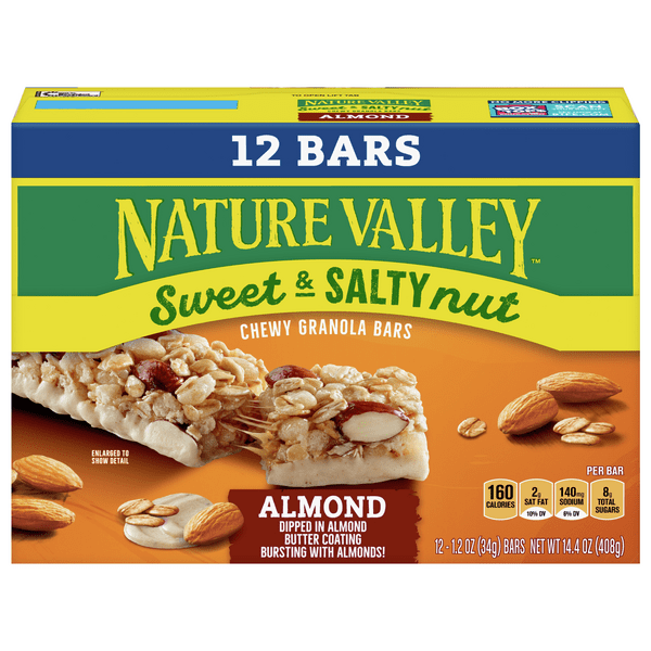 Save on Nature Valley Sweet & Salty Nut Chewy Granola Bars Almond 12