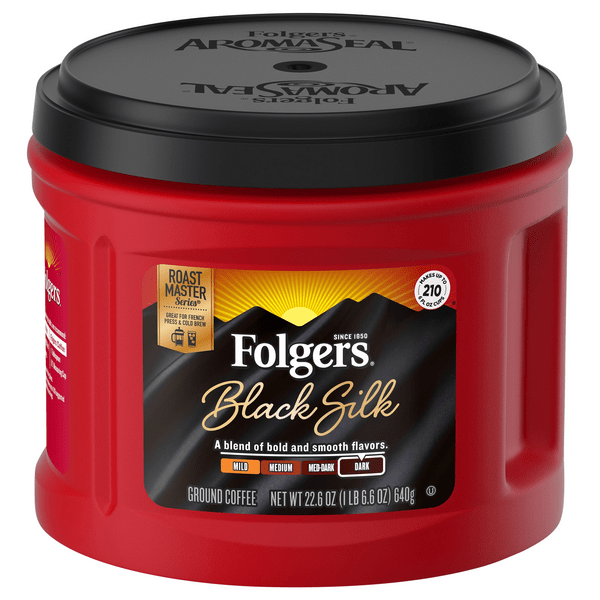 Save on Folgers Roast Master Series Black Silk Dark Roast Coffee