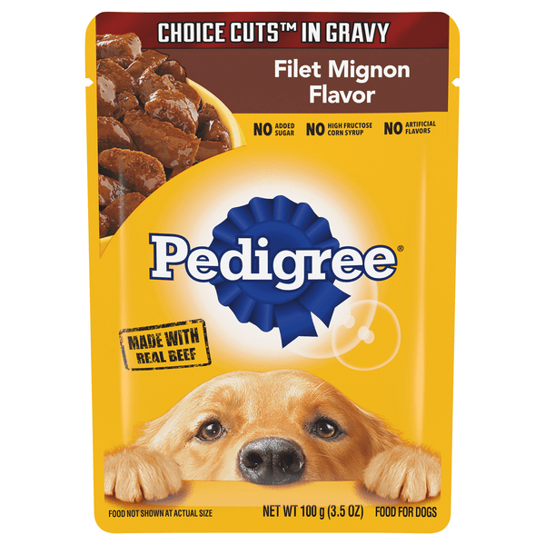 Save on Pedigree Choice Cuts In Gravy Wet Dog Food Filet Mignon Flavor