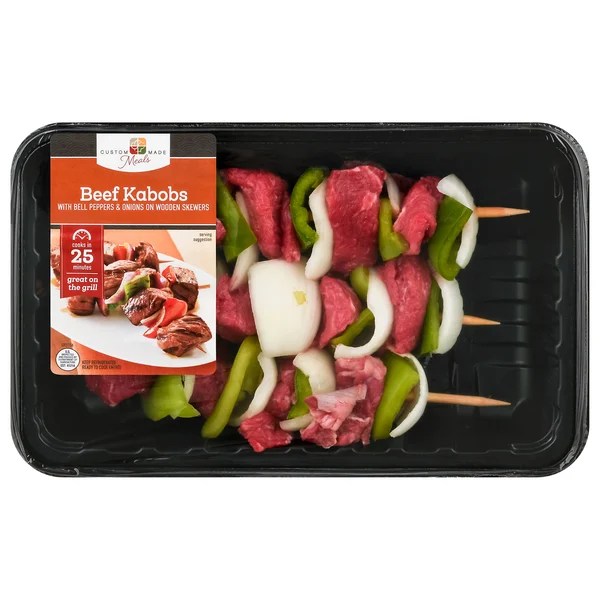 Save on Custom Made Meals Beef Kabobs with Peppers & Onions Order Online Delivery MARTIN'S