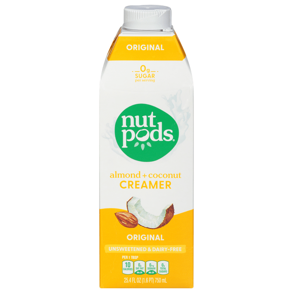 Save on nutpods Almond + Coconut Creamer Original Unsweetened & Dairy