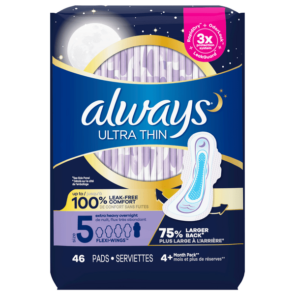 Save on Always Pads Ultra Thin Extra Heavy Overnight Size 5 Order Online Delivery Stop & Shop