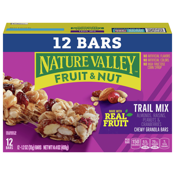 Save on Nature Valley Chewy Trail Mix Granola Bars Fruit & Nut 12 ct