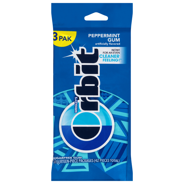 Save on Orbit Sugar Free Gum Peppermint 3 pk Order Online Delivery