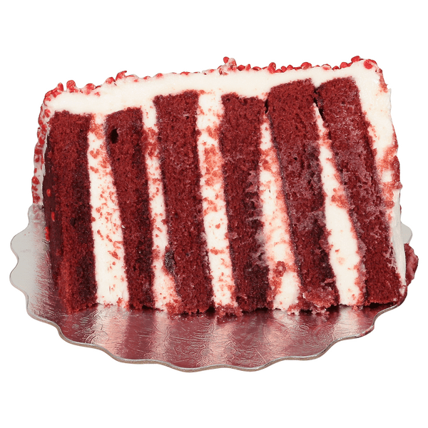Save on Food Lion Bakery Decorted Cake Red Velvet Slice Order Online Delivery Food Lion