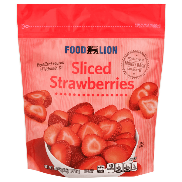 Save on Food Lion Strawberries Sliced Picked Fresh Frozen Order Online