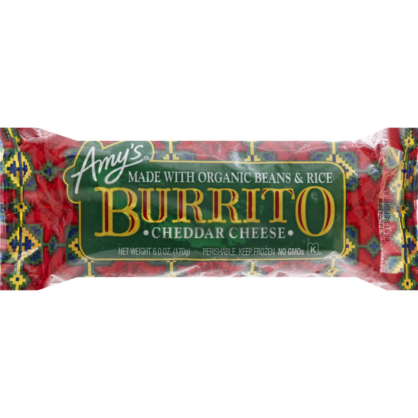 Save on Amy's Burrito Cheddar Cheese Organic Order Online Delivery GIANT