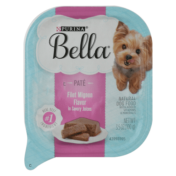 Save on Bella Wet Dog Food Pate Filet Mignon Flavor Natural Order