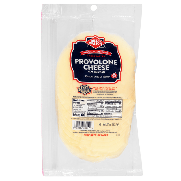 Save on Dietz & Watson Not Smoked Provolone Cheese (PreSliced) Order