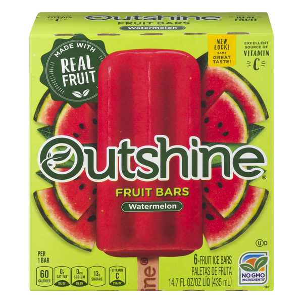 Save on Outshine Fruit Bars Watermelon 6 ct Order Online Delivery GIANT