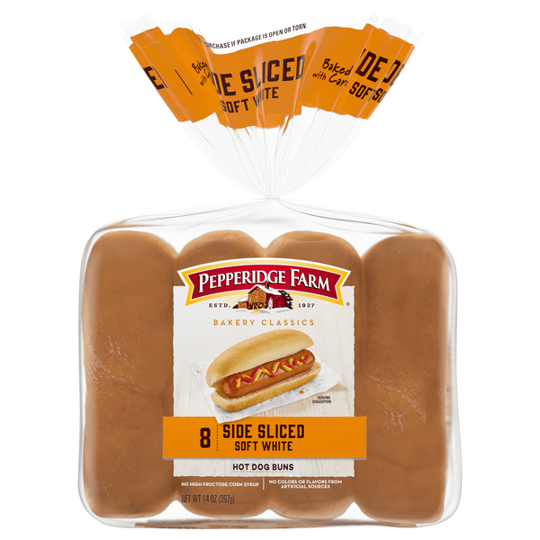 Save on Pepperidge Farm Bakery Classics Hot Dog Buns Side Sliced 8 ct
