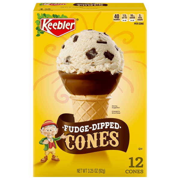 Save on Keebler Ice Cream Cones FudgeDipped 12 ct Order Online