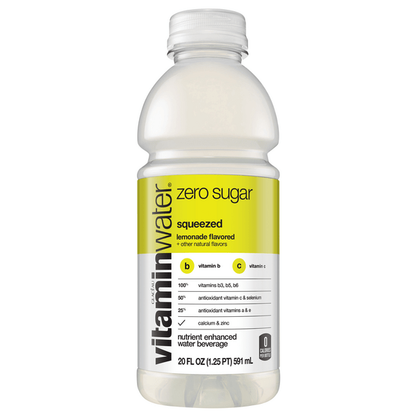 Save on Glaceau Vitaminwater Squeezed Lemonade Enhanced Water Beverage